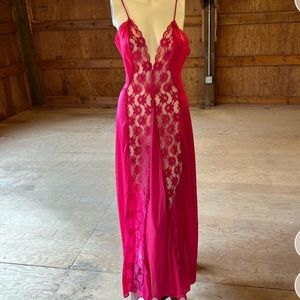 Vintage Silk Sleepwear Gown